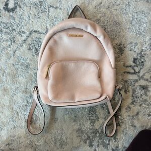 Michael Kors Soft Blush Pebbled Leather Mini Backpack